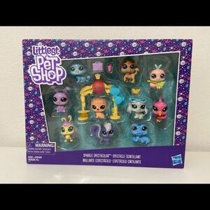 Littlest Pet Shop LPS Sparkle Spectacular Set Hasbro 2017 10 Pets NEW
